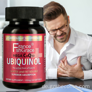 Shecome CoQ10 Heart Health Natürliches Coenzym Q10-Ergänzungsmittel